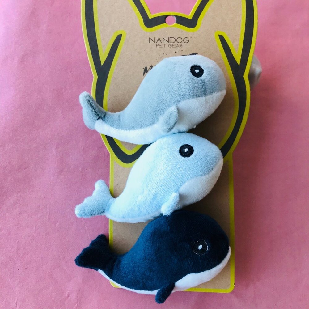 Dog NANDOG PET GEAR Mini Plush  Set of 3 Squeaky Stuffed Dog Pet Yoy